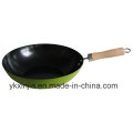 Küchenutensilien Green Carbon Steel Non-Stick Kochgeschirr Wok